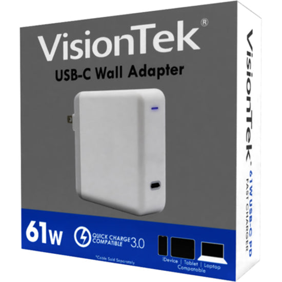 VisionTek USB-C 61W Quick Charge Plug 901283
