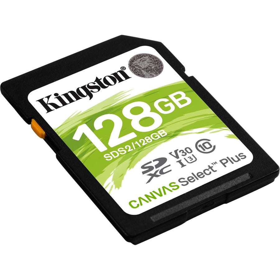 Kingston Canvas Select Plus SDS2 128 GB Class 10/UHS-I (U3) SDXC - 1 Pack SDS2/128GB