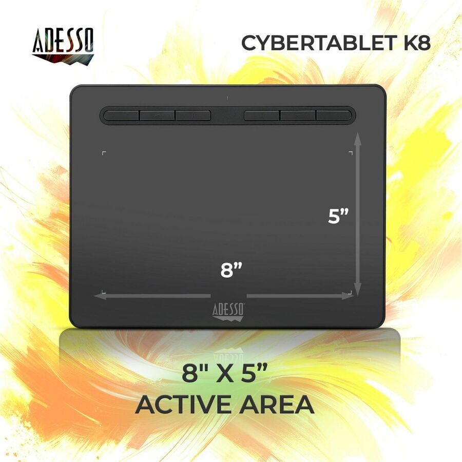 Adesso 8" x 5" Graphic Tablet CYBERTABLET K8