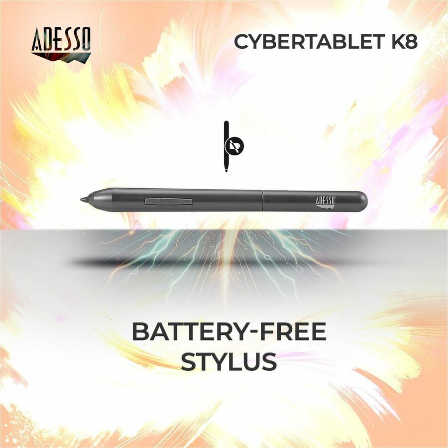 Adesso 8" x 5" Graphic Tablet CYBERTABLET K8
