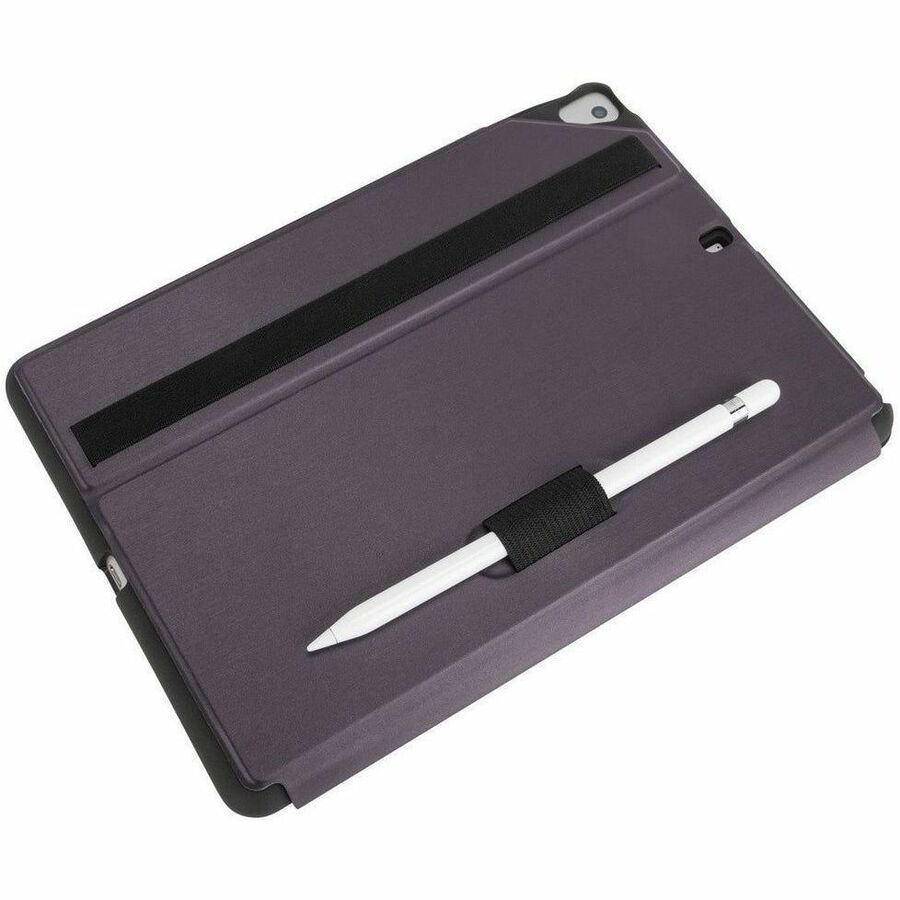 Targus Click-In THZ85107GL Carrying Case for 10.2" to 10.5" Apple iPad (8th Generation), iPad (7th Generation), iPad Air, iPad Pro, iPad (9th Generation) Tablet, Apple Pencil, Stylus - Purple THZ85107GL