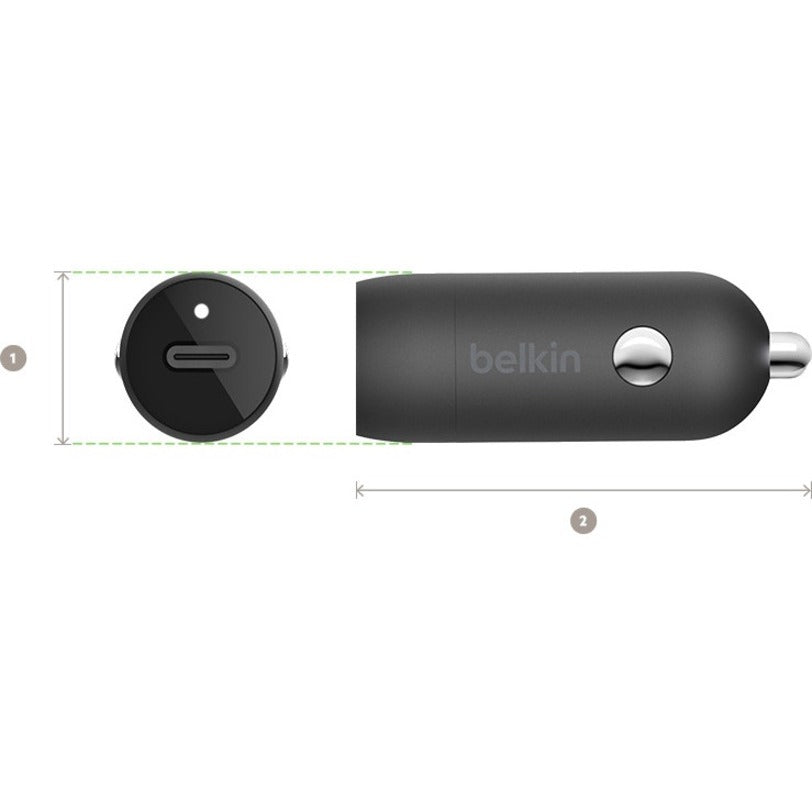 Belkin BOOST&uarr;CHARGE 20W USB-C PD Car Charger CCA003BTBK
