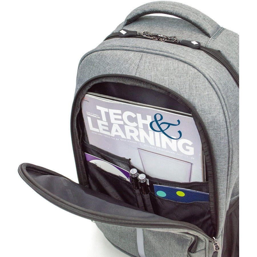 Mobile Edge Commuter Carrying Case Rugged (Backpack) for 15.6" to 16" Notebook, Travel Essential - Gray MEBPC2
