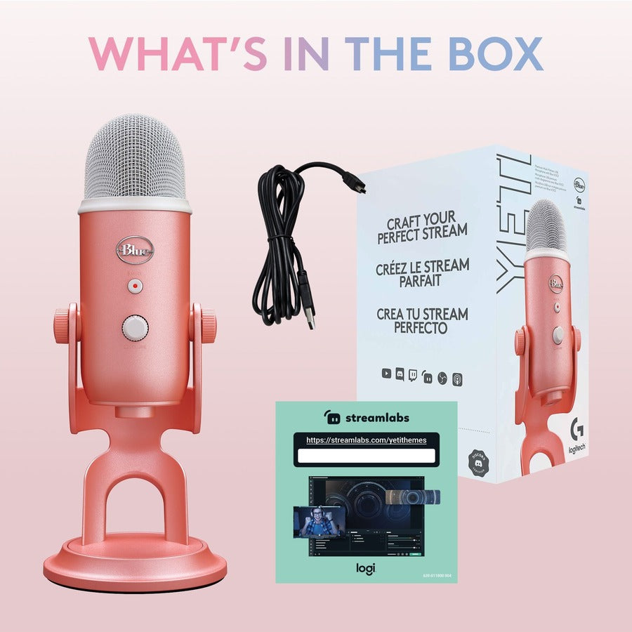 Blue Yeti Wired Microphone - Pink Dawn 988-000530