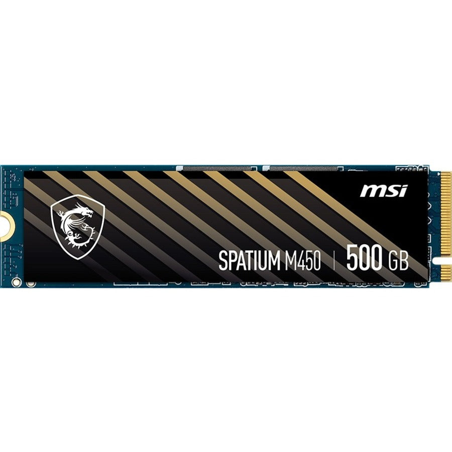 MSI SPATIUM M450 500 GB Solid State Drive - M.2 2280 Internal - PCI Express NVMe (PCI Express 4.0 x4) SM450N500