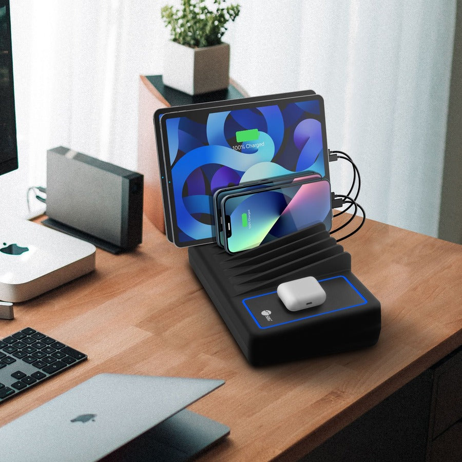 SIIG 10-Port USB-A/C & Wireless Charging Station - 150W AC-PW1R11-S1