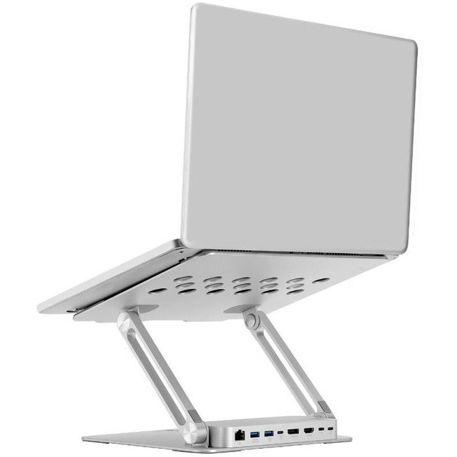 SIIG USB-C Laptop Adjustable Stand w/Dual 4K MST Docking Station CE-MTDK11-S1