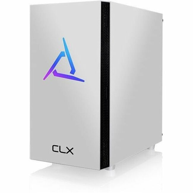 CLX SET Gaming Desktop Computer - Intel Core i5 10th Gen i5-10400F - 16 GB - 2 TB HDD - 500 GB SSD - Mini-tower - White TGMSETRTM1614WM