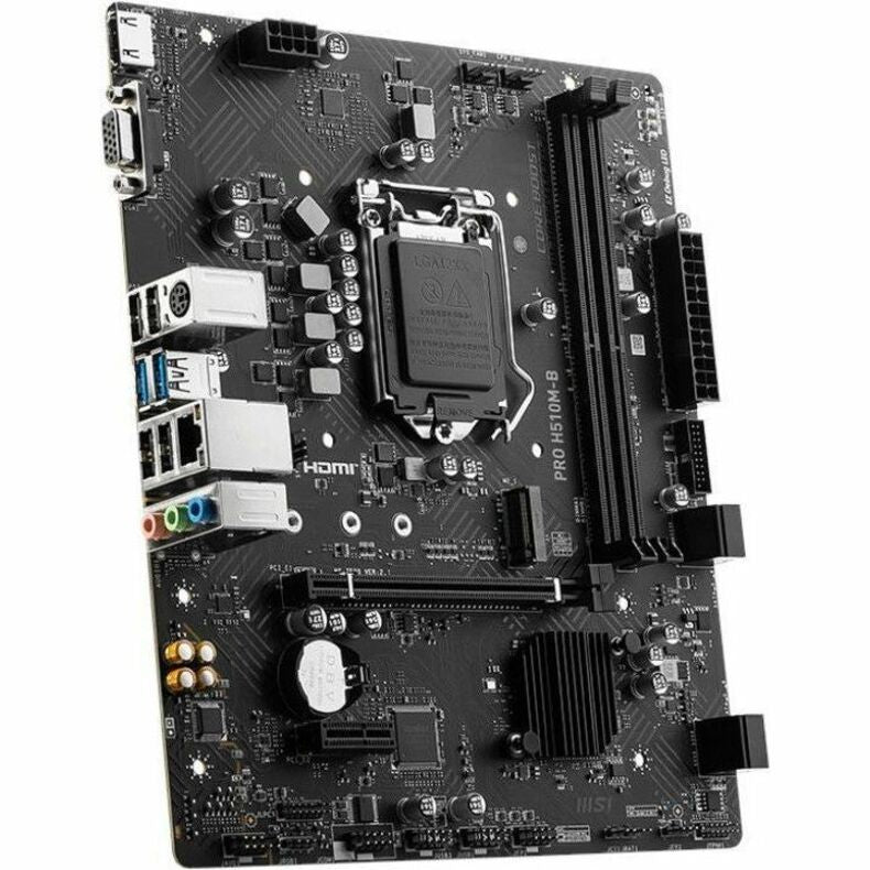 MSI PRO H510M-B Desktop Motherboard - Intel H470 Chipset - Socket LGA-1200 - Micro ATX PRO-H510M-B