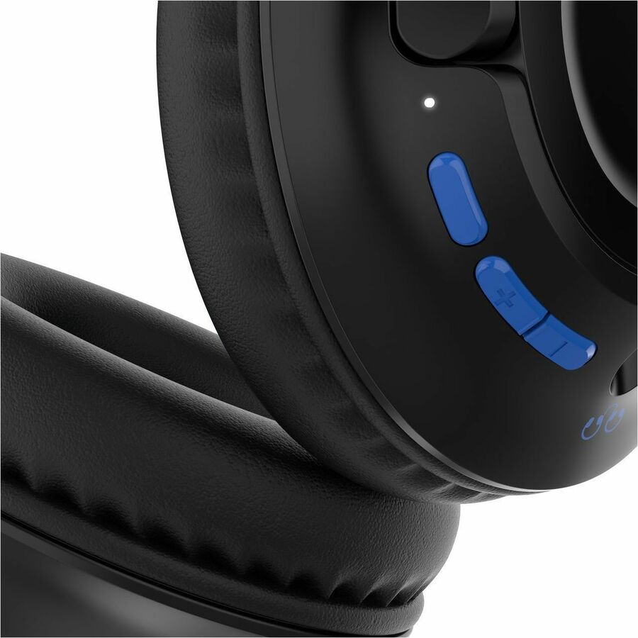Belkin Wireless Over-Ear Headset for Kids with Mic - On-Ear Earphones for iPhone, iPad, Fire Tablet & More - Black AUD006btBLK