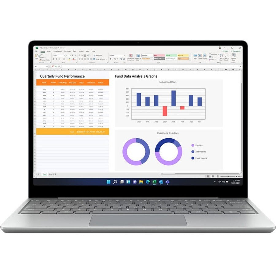 Microsoft Surface Laptop Go 2 12.4" Touchscreen Notebook - Intel Core i5 11th Gen i5-1135G7 - 16 GB - 256 GB SSD - Platinum VUQ-00007