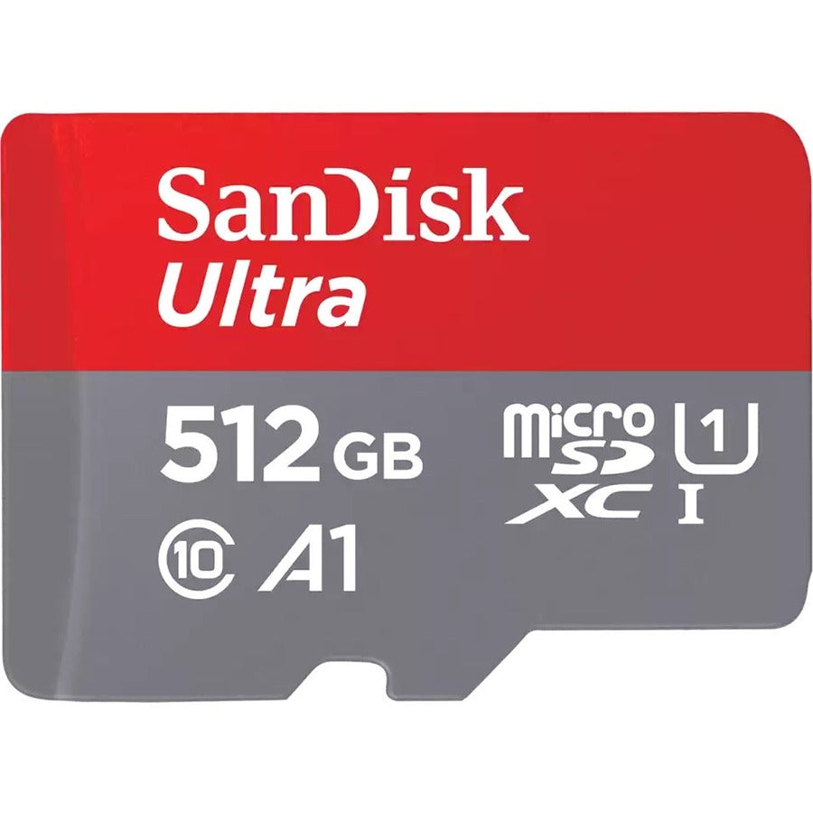 SanDisk Ultra 512 GB Class 10/UHS-I (U1) microSDXC - 1 Pack SDSQUAC-512G-AN6MA