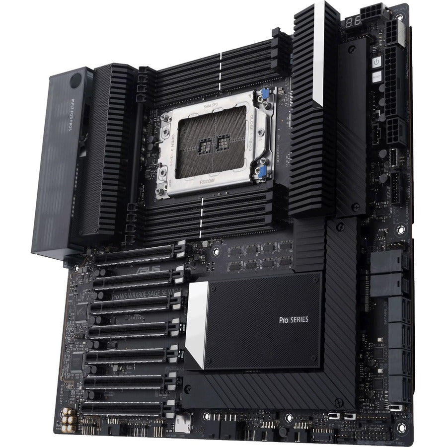 Asus WS WRX80E-SAGE SE WIFI II Desktop Motherboard - AMD WRX80 Chipset - Socket sWRX8 - Extended ATX PRO WS WRX80E-SAGE SE WIFI II