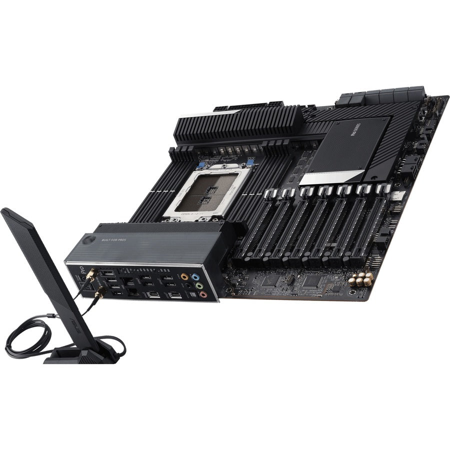 Asus WS WRX80E-SAGE SE WIFI II Desktop Motherboard - AMD WRX80 Chipset - Socket sWRX8 - Extended ATX PRO WS WRX80E-SAGE SE WIFI II