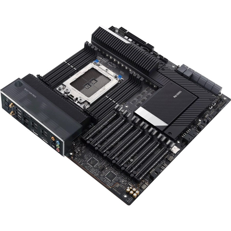 Asus WS WRX80E-SAGE SE WIFI II Desktop Motherboard - AMD WRX80 Chipset - Socket sWRX8 - Extended ATX PRO WS WRX80E-SAGE SE WIFI II