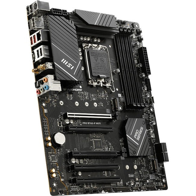 MSI PRO B760-P WIFI Gaming Desktop Motherboard - Intel B760 Chipset - Socket LGA-1700 - ATX PROB760PWIFI