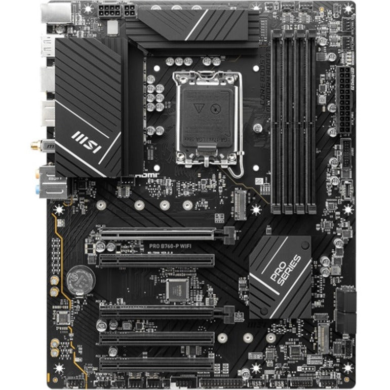 MSI PRO B760-P WIFI Gaming Desktop Motherboard - Intel B760 Chipset - Socket LGA-1700 - ATX PROB760PWIFI