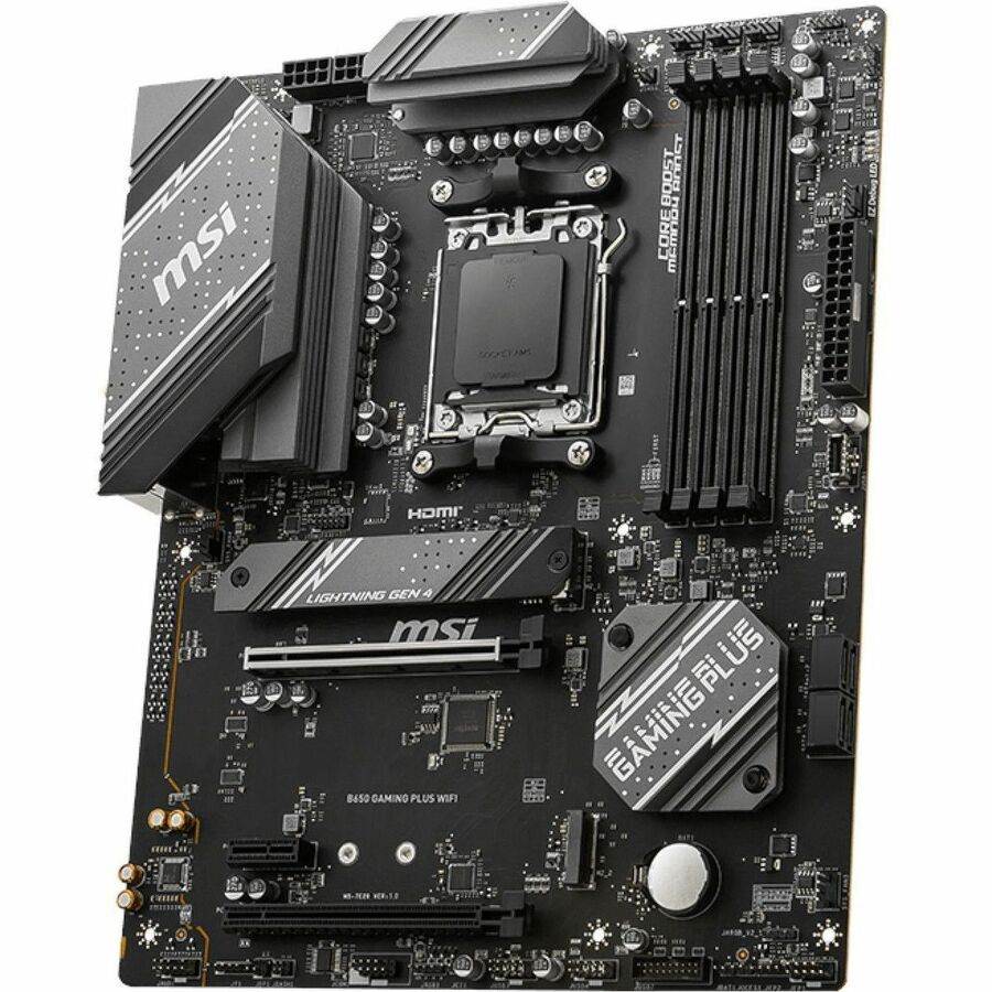 MSI B650 GAMING PLUS WIFI Gaming Desktop Motherboard - AMD B650 Chipset - Socket AM5 - ATX B650GPWIFI