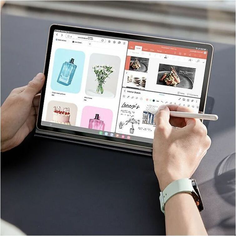 Samsung Galaxy Tab S9 FE+ Tablet - 12.4" WQXGA - Samsung Exynos 1380 (5 nm) Octa-core - 12 GB - 256 GB Storage - Gray SM-X610NZAEXAR