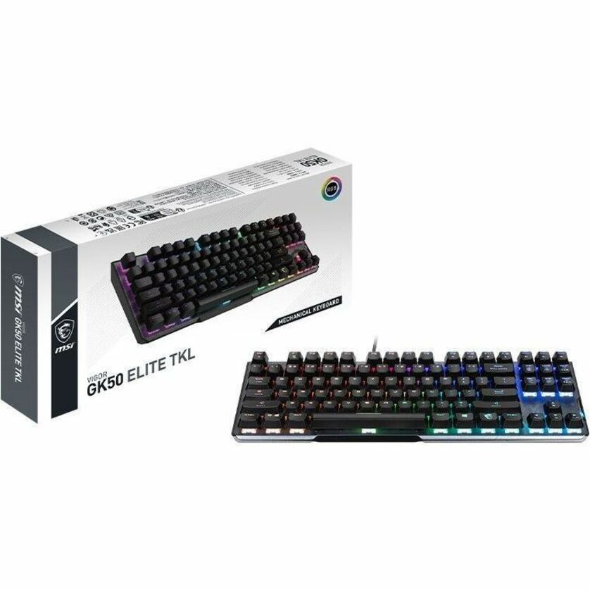 MSI Vigor GK50 ELITE TKL LL US Gaming Keyboard GK50TKLB