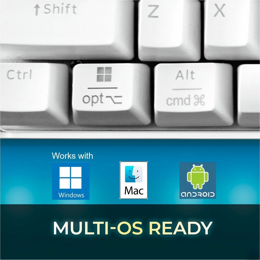 Adesso Multi-OS Illuminated Mechanical Keyboard With CoPilot AI Hotkey AKB-680UW