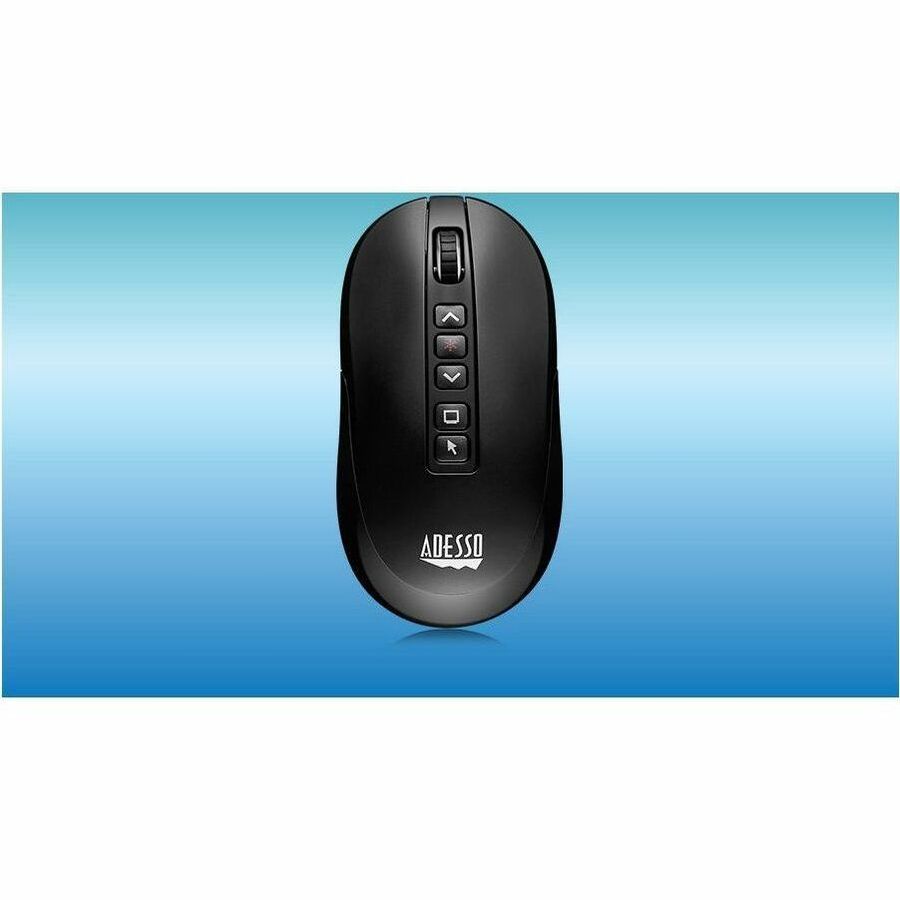 Adesso Air Mouse Wireless Desktop Presenter Mouse With Laser Pointer IMOUSE P40