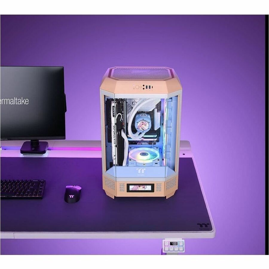 Thermaltake The Tower 300 Peach Fuzz Micro Tower Chassis CA-1Y4-00SKWN-00