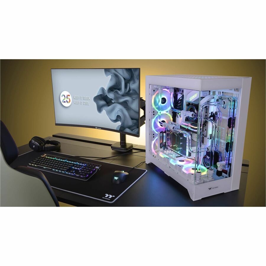 Thermaltake CTE E600 MX Snow Mid Tower Chassis CA-1Y3-00M6WN-00