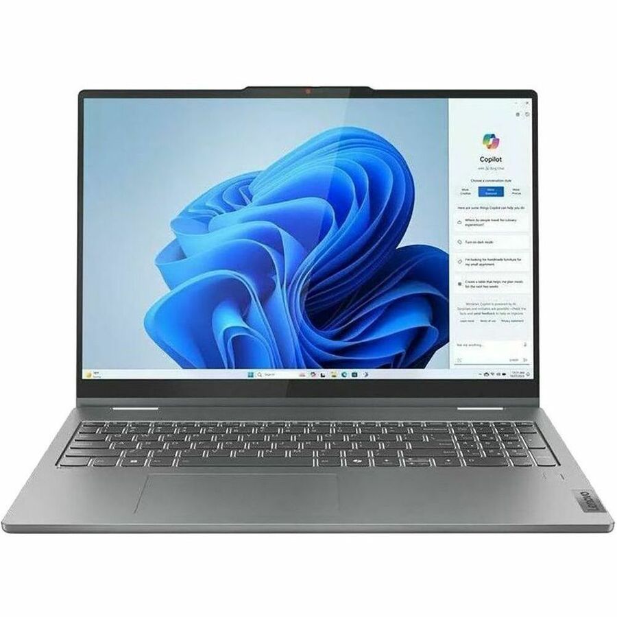 Lenovo IdeaPad 5 16IRU9 83DU0005US 16" Touchscreen Convertible 2 in 1 Notebook - WUXGA - Intel Core 5 120U - 8 GB - 512 GB SSD - English (US) Keyboard - Luna Gray 83DU0005US