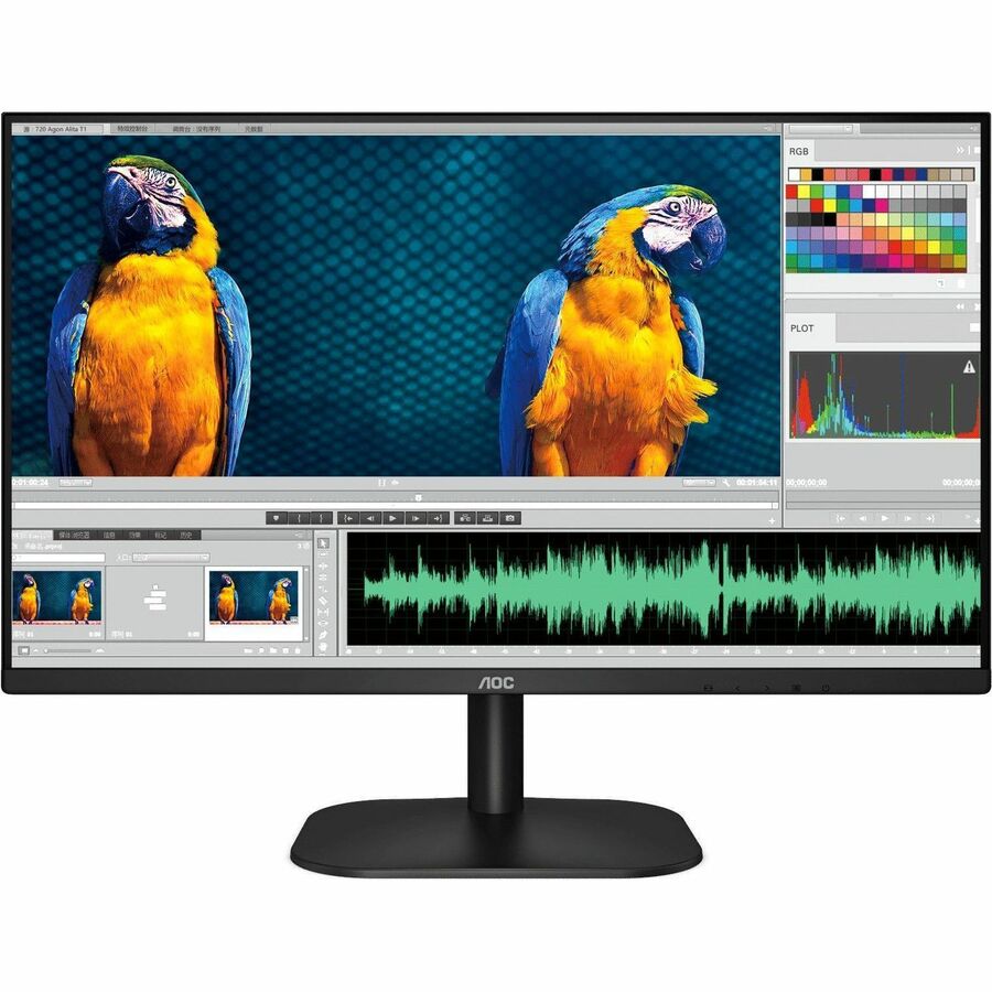 AOC 22B2HM2 22" Class Full HD LED Monitor - 16:9 - Textured Black 22B2HM2