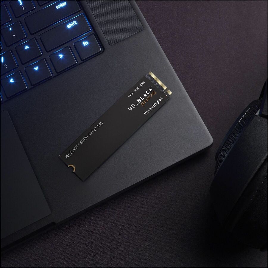 SanDisk Black SN770 WDS500G3X0E-00B3N0 500 GB Solid State Drive - M.2 2280 Internal - PCI Express NVMe (PCI Express NVMe 4.0 x4) WDS500G3X0E-00B3N0