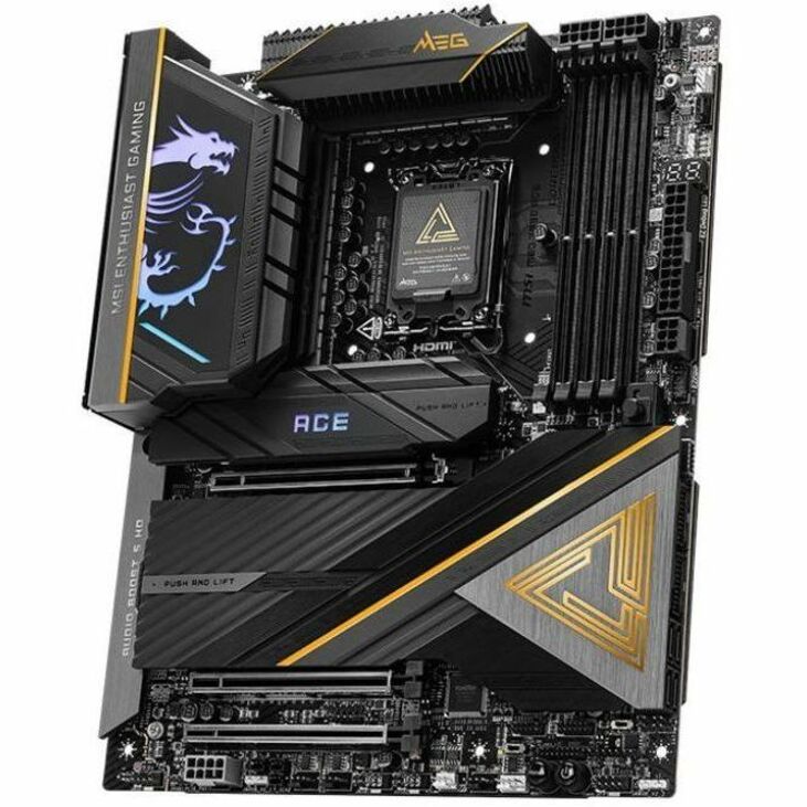 MSI MEG Z890 ACE ATX Motherboard LGA 1851 for Intel Core Ultra series 2 CPU with DDR5 RAM supports Z890ACE