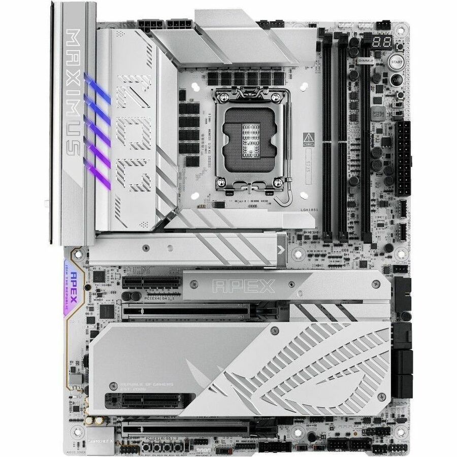 Asus ROG MAXIMUS Z890 APEX Gaming Desktop Motherboard - Intel Z890 Chipset - Socket LGA-1851 - ATX ROG MAXIMUS Z890 APEX