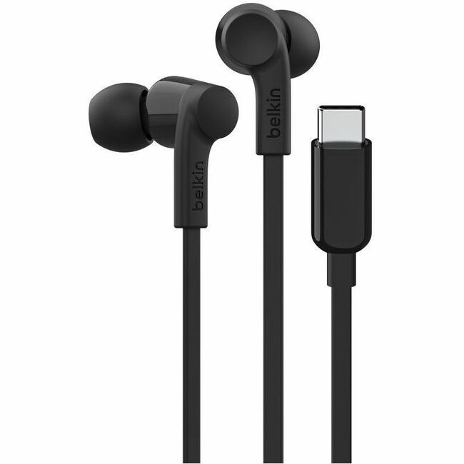 Belkin SoundForm USB-C Wired Earbuds with Adjustable Volume Limiter G3H0002FQBKV2