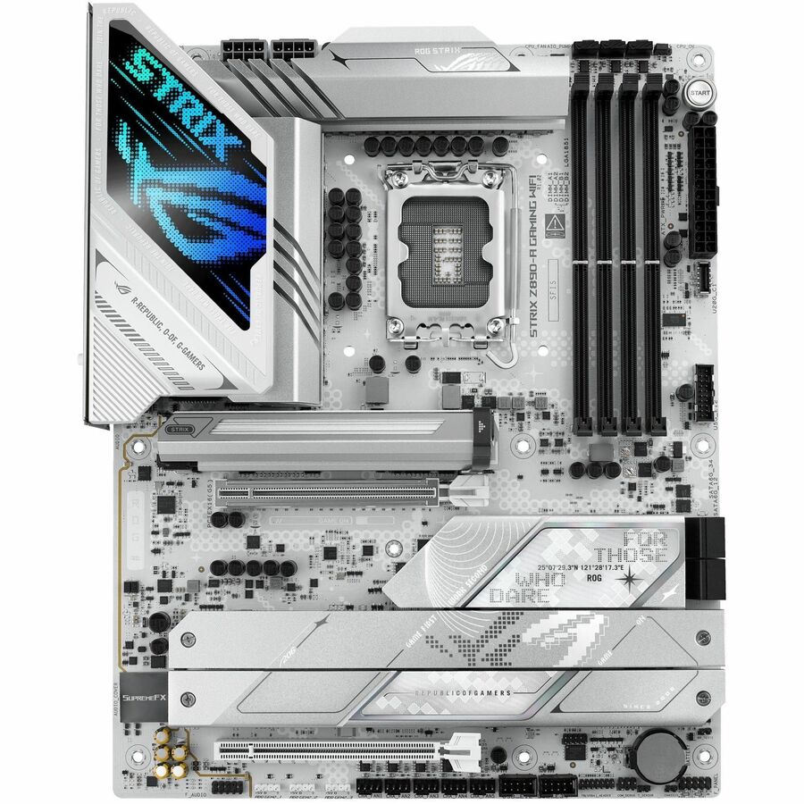 Asus ROG STRIXZ890-AGAMINGWIFI Gaming Desktop Motherboard - Intel Z890 Chipset - Socket LGA-1851 - ATX ROG STRIXZ890-AGAMINGWIFI