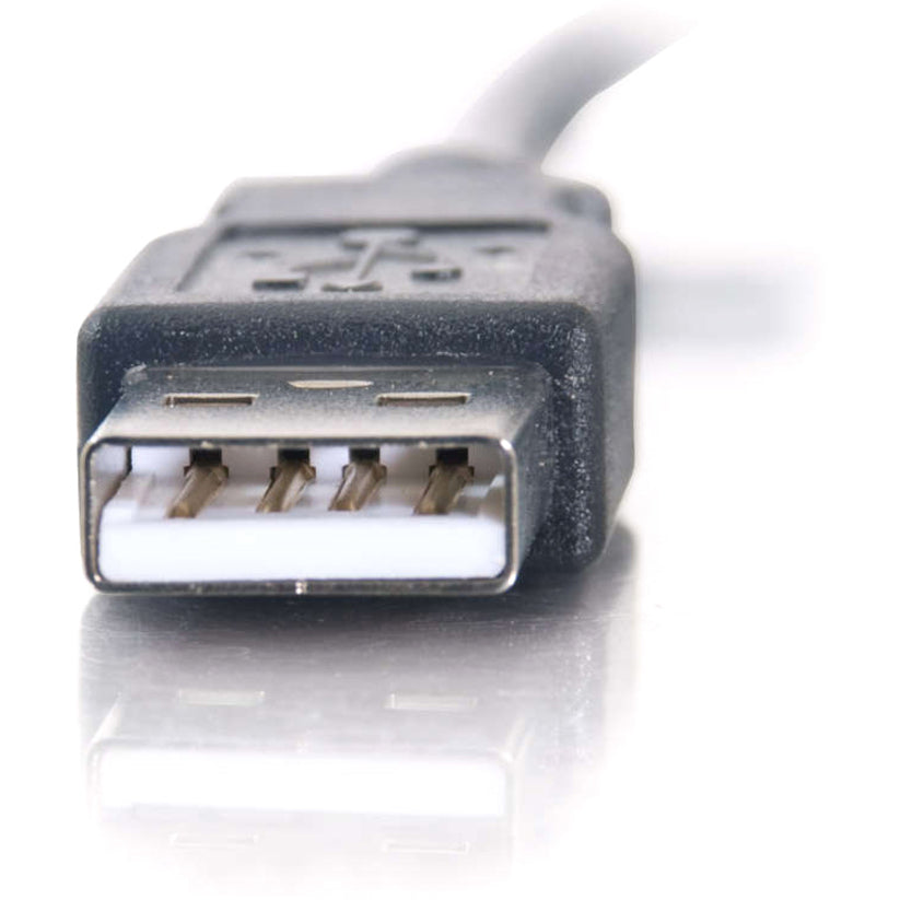 C2G 11in 4-Port USB Splitter - 3 USB A Ports and 1 USB Mini B Plug - USB 2.0 27402