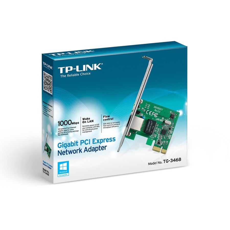 TP-LINK TG-3468 -10/100/1000Mbps Gigabit Ethernet PCI Express Network Card TG-3468