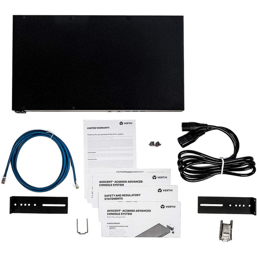 Vertiv Avocent 16-port ACS8000 Console System with single AC Power Supply, non-TAA ACS8016SAC-400