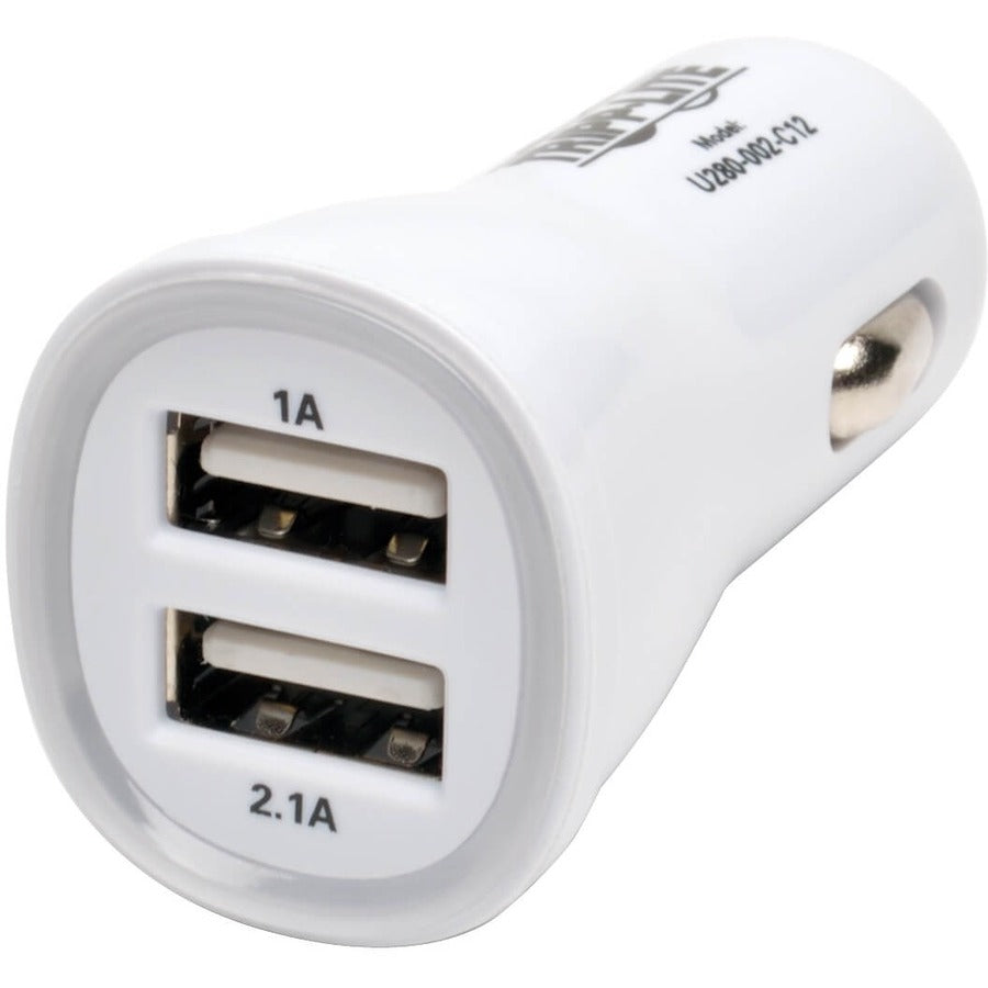Tripp Lite by Eaton Dual-Port USB Tablet / Phone Car Charger, 5V 3.1A / 15.5W U280-002-C12