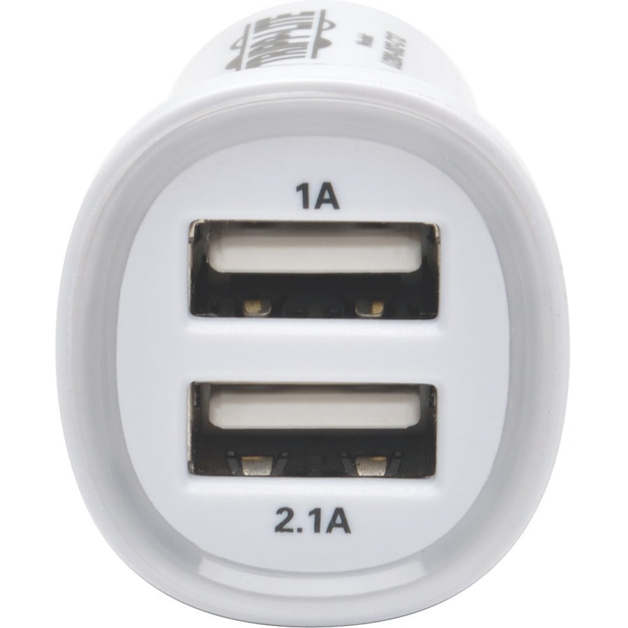 Tripp Lite by Eaton Dual-Port USB Tablet / Phone Car Charger, 5V 3.1A / 15.5W U280-002-C12