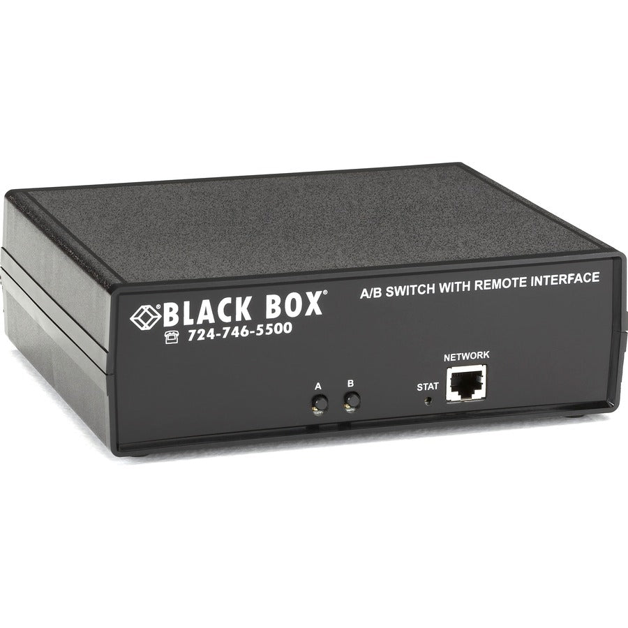 Black Box CAT6 Remotely Controlled Layer 1 A/B Switch, Latching, Ethernet, RS-232 SW1041A