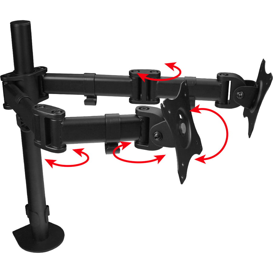 SIIG Dual Monitor Articulating Desk Mount - 13" to 27" CE-MT1822-S1