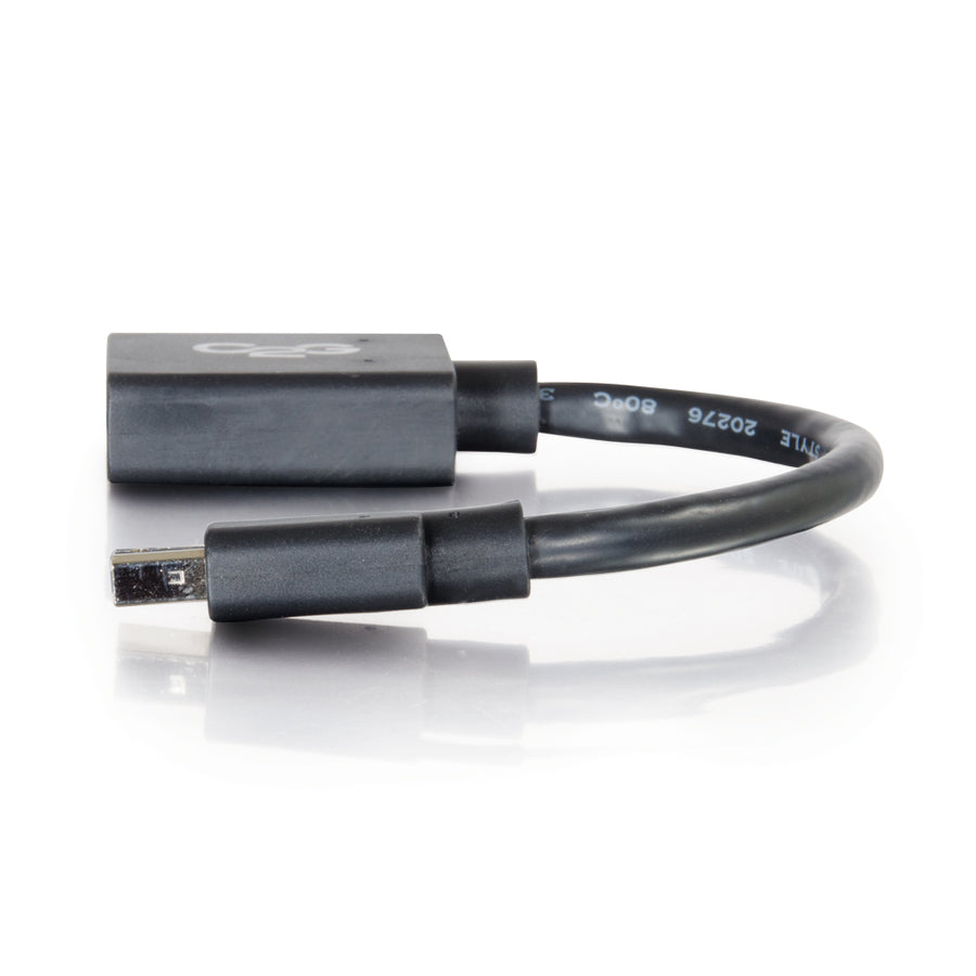 C2G Mini DisplayPort to DisplayPort Adapter - 6in Mini DP t DVI Converter 54303