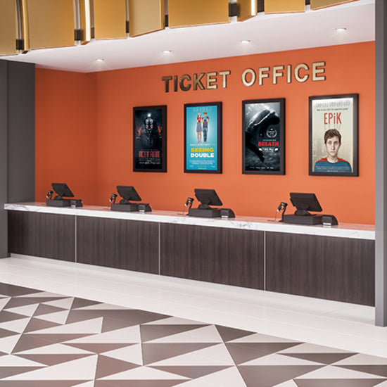 Chief Impact On-Wall Kiosk - Portrait 55" White LW55UWP