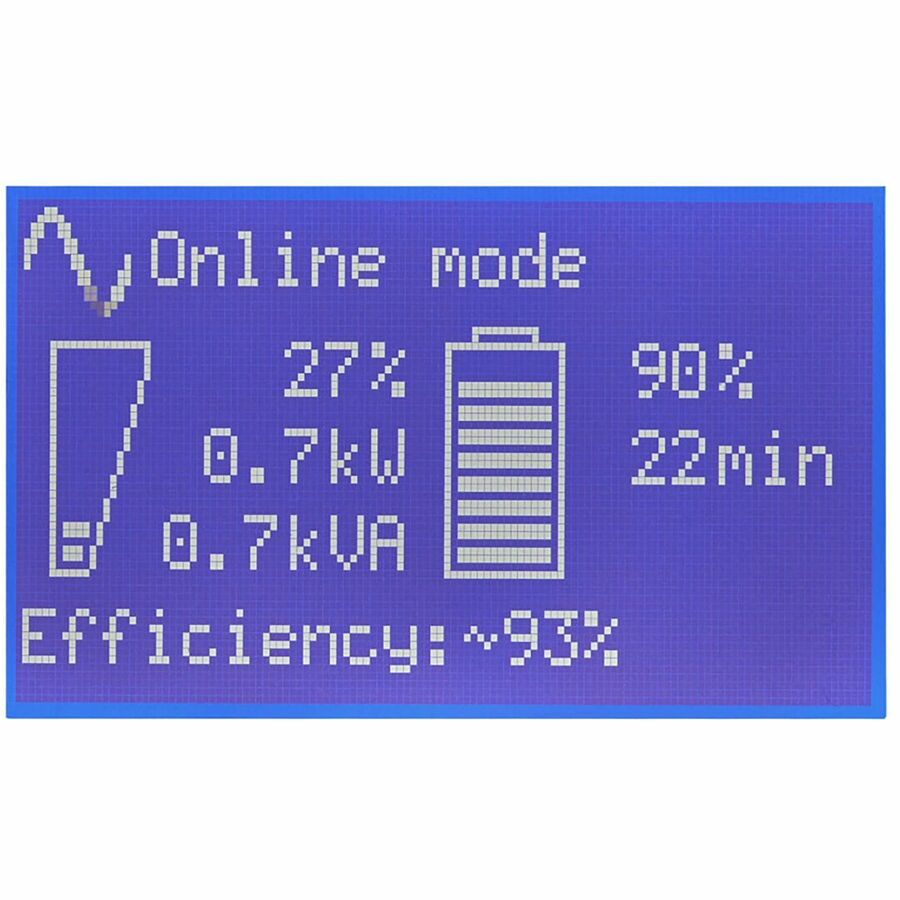 Eaton 9PX 1000VA 900W 208V Online Double-Conversion UPS - C14 Input, 8 C13 Outlets, Cybersecure Network Card Option, Extended Run, 2U Rack/Tower - Battery Backup 9PX1000GRT