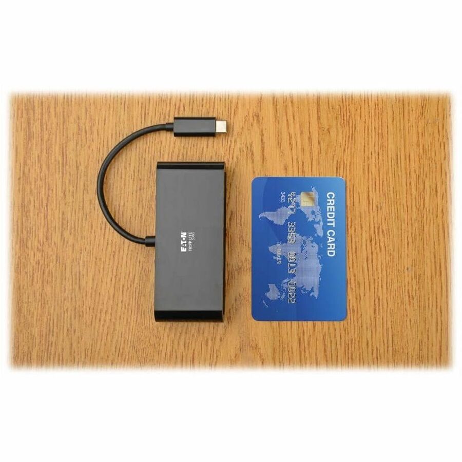 Eaton Tripp Lite Series 4-Port USB-C Hub, USB 3.x (5Gbps), 4x USB-A Ports, 60W PD Charging, Black U460-004-4AB-C