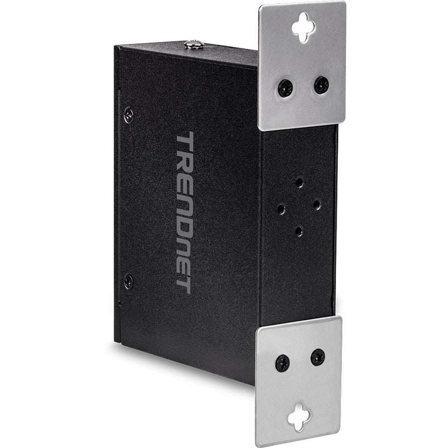 TRENDnet Industrial Gigabit PoE+ Extender, TI-E100, Single Port PoE, Power Over Ethernet, Supports PoE (15.4W) and PoE+ (30W), Extends 100m, Cascade 2 Units for Distance Up to 300m (984 ft.), IP30 TI-E100