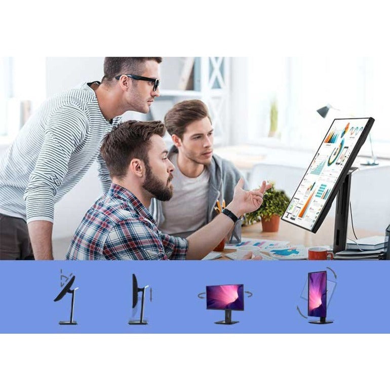 ViewSonic VG2456 24 Inch 1080p Monitor with USB C 3.2, Docking Built-In Gigabit Ethernet and 40 Degree Tilt Ergonomics for Home and Office VG2456