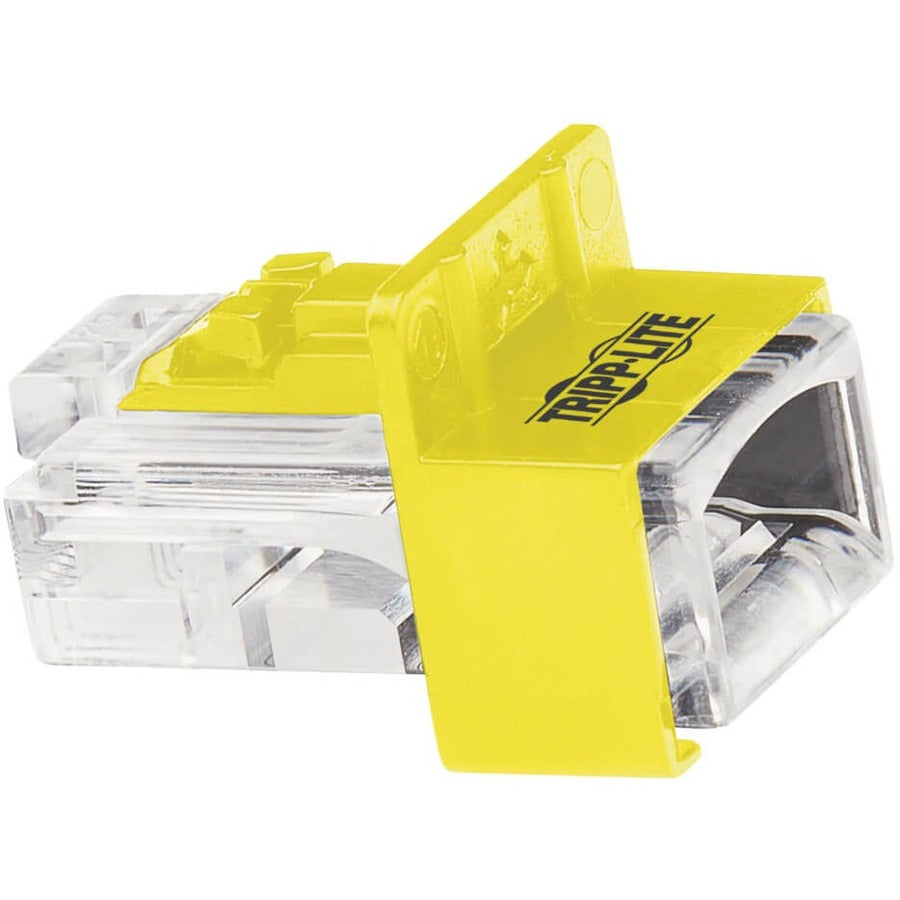 Tripp Lite by Eaton Universal RJ45 Locking Inserts, Yellow, 10 Pack N2LPLUG-010-YW