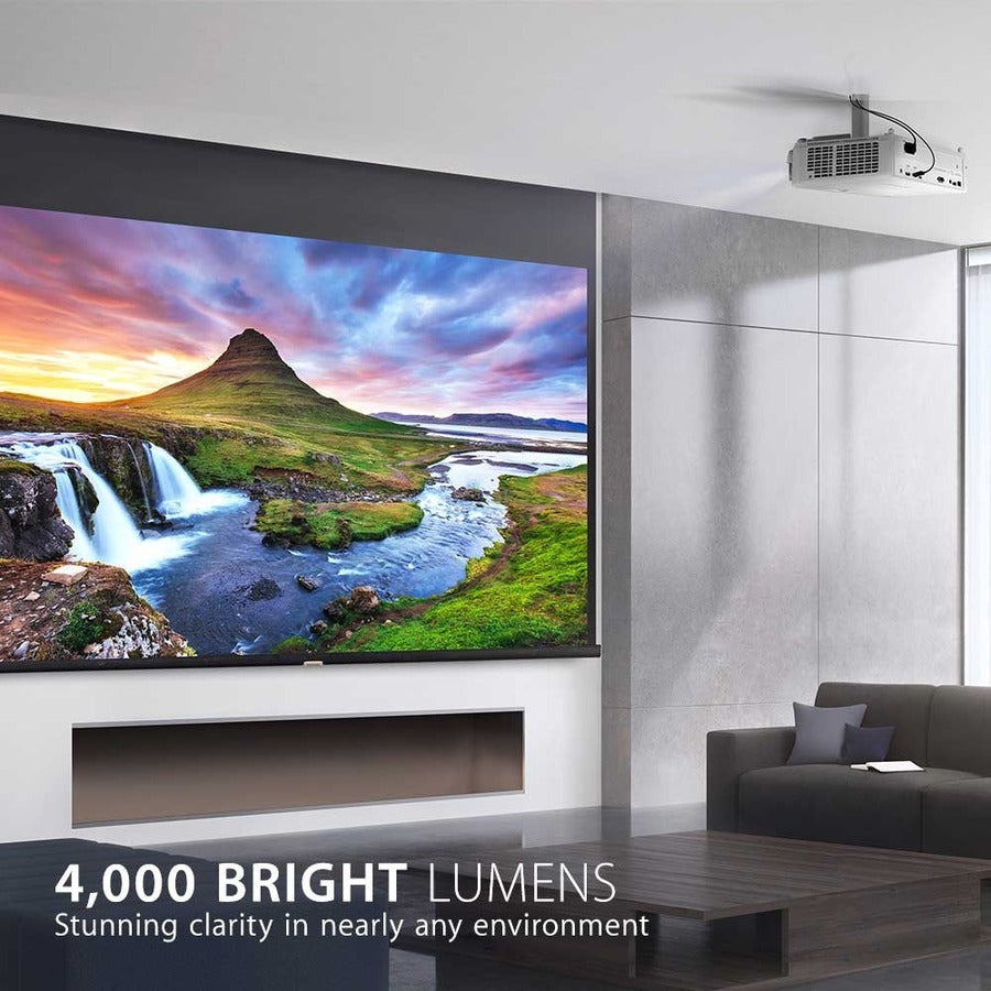 ViewSonic (PX748-4K) 4K UHD Projector with 4000 Lumens 240 Hz 4.2ms HDR Support Auto Keystone Dual HDMI and USB C for Home Theater Day and Night, Stream Netflix with Dongle PX748-4K